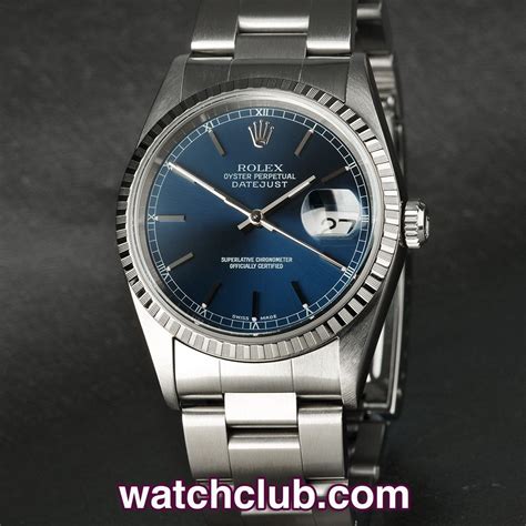 rolex ref 16220 blue 2001|Rolex oyster perpetual datejust 16220.